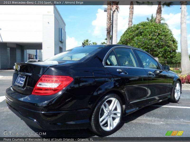 Black / Almond Beige 2013 Mercedes-Benz C 250 Sport