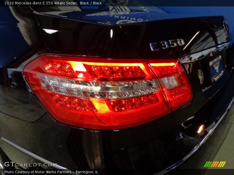 Black / Black 2010 Mercedes-Benz E 350 4Matic Sedan