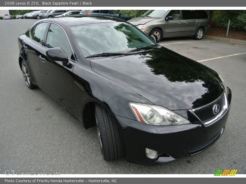 Black Sapphire Pearl / Black 2008 Lexus IS 250