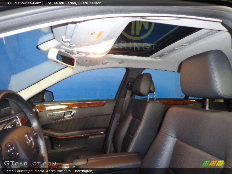 Black / Black 2010 Mercedes-Benz E 350 4Matic Sedan