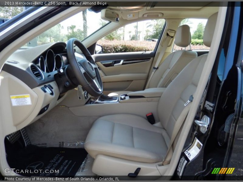 Black / Almond Beige 2013 Mercedes-Benz C 250 Sport