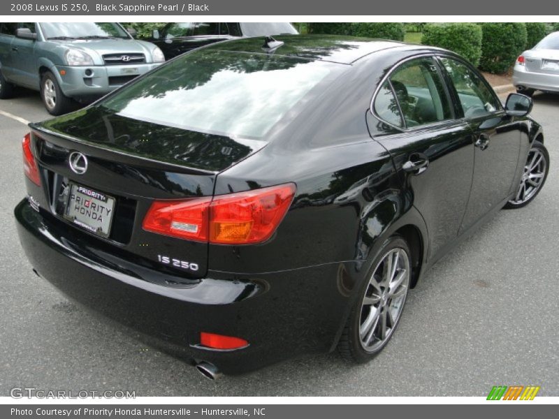 Black Sapphire Pearl / Black 2008 Lexus IS 250