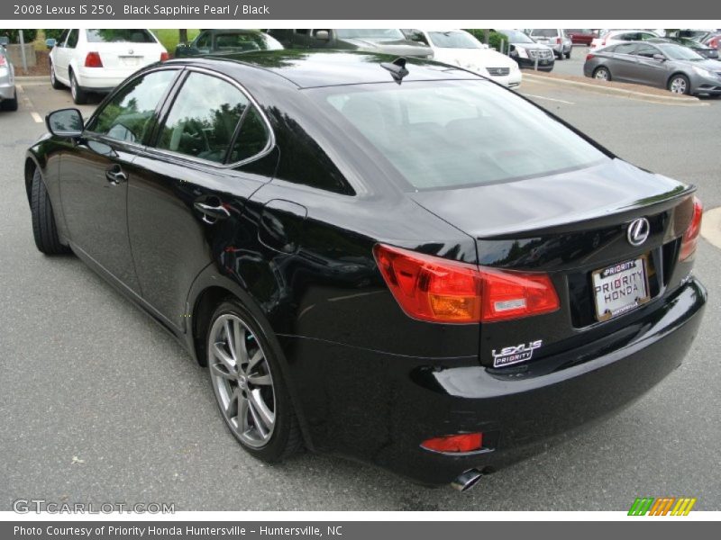 Black Sapphire Pearl / Black 2008 Lexus IS 250