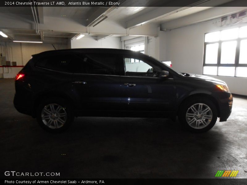 Atlantis Blue Metallic / Ebony 2014 Chevrolet Traverse LT AWD