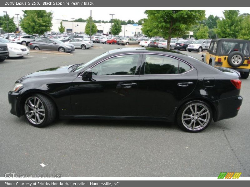 Black Sapphire Pearl / Black 2008 Lexus IS 250