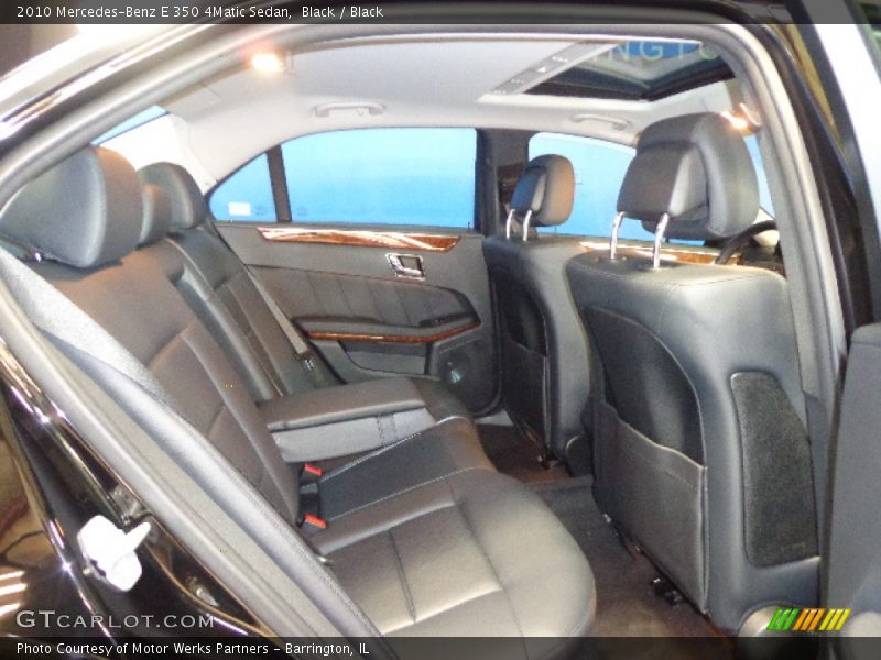 Black / Black 2010 Mercedes-Benz E 350 4Matic Sedan
