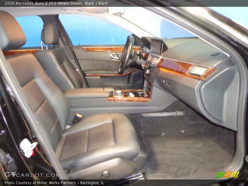 Black / Black 2010 Mercedes-Benz E 350 4Matic Sedan