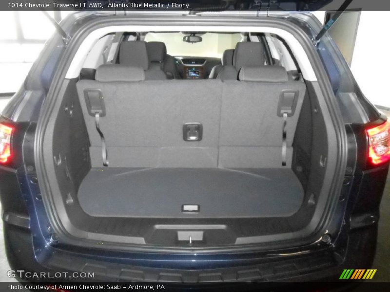 Atlantis Blue Metallic / Ebony 2014 Chevrolet Traverse LT AWD