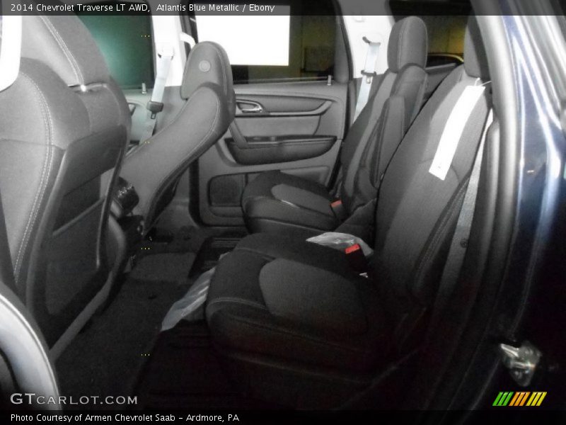 Atlantis Blue Metallic / Ebony 2014 Chevrolet Traverse LT AWD