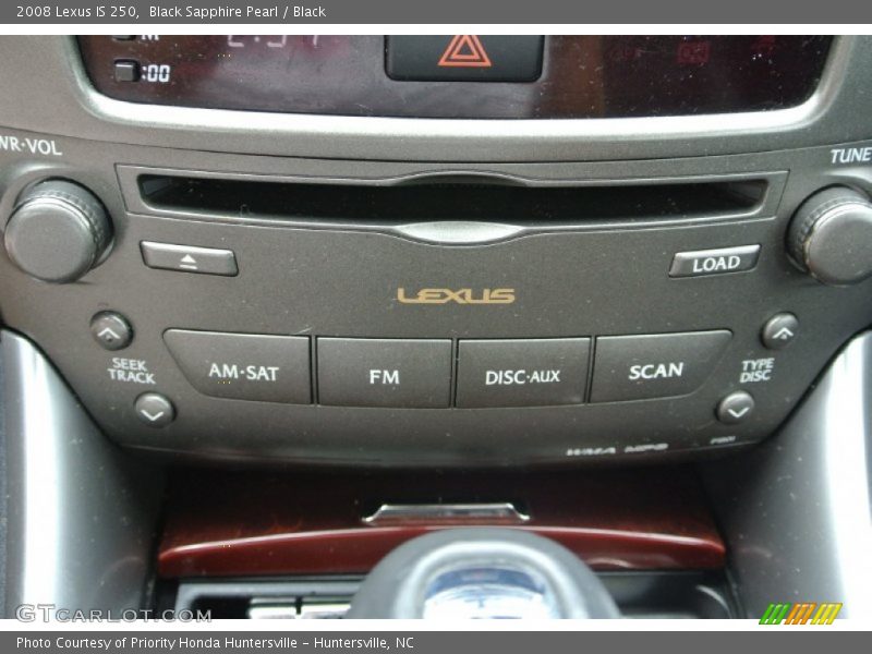 Black Sapphire Pearl / Black 2008 Lexus IS 250