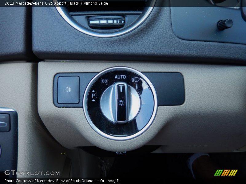 Black / Almond Beige 2013 Mercedes-Benz C 250 Sport