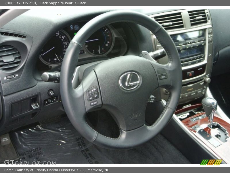 Black Sapphire Pearl / Black 2008 Lexus IS 250