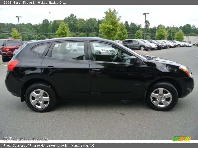 Wicked Black / Gray 2008 Nissan Rogue S