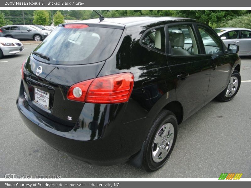 Wicked Black / Gray 2008 Nissan Rogue S