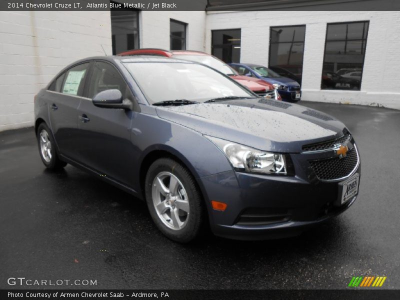 Atlantis Blue Metallic / Jet Black 2014 Chevrolet Cruze LT