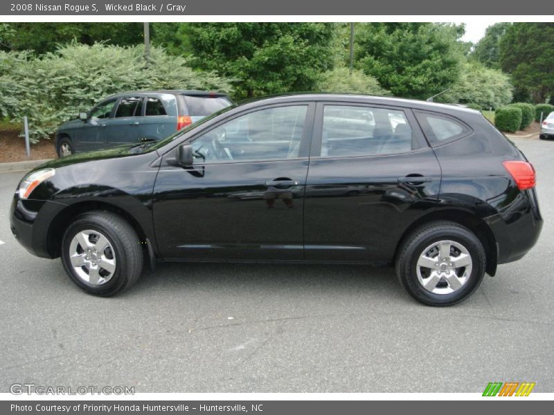 Wicked Black / Gray 2008 Nissan Rogue S