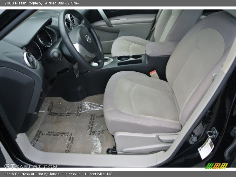 Wicked Black / Gray 2008 Nissan Rogue S