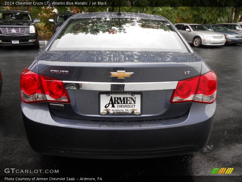 Atlantis Blue Metallic / Jet Black 2014 Chevrolet Cruze LT