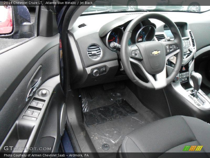 Atlantis Blue Metallic / Jet Black 2014 Chevrolet Cruze LT