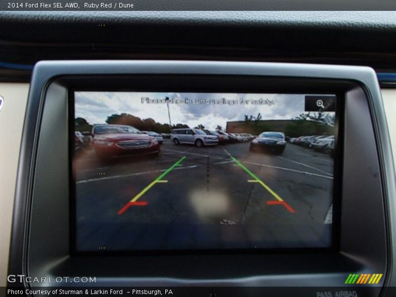 Ruby Red / Dune 2014 Ford Flex SEL AWD