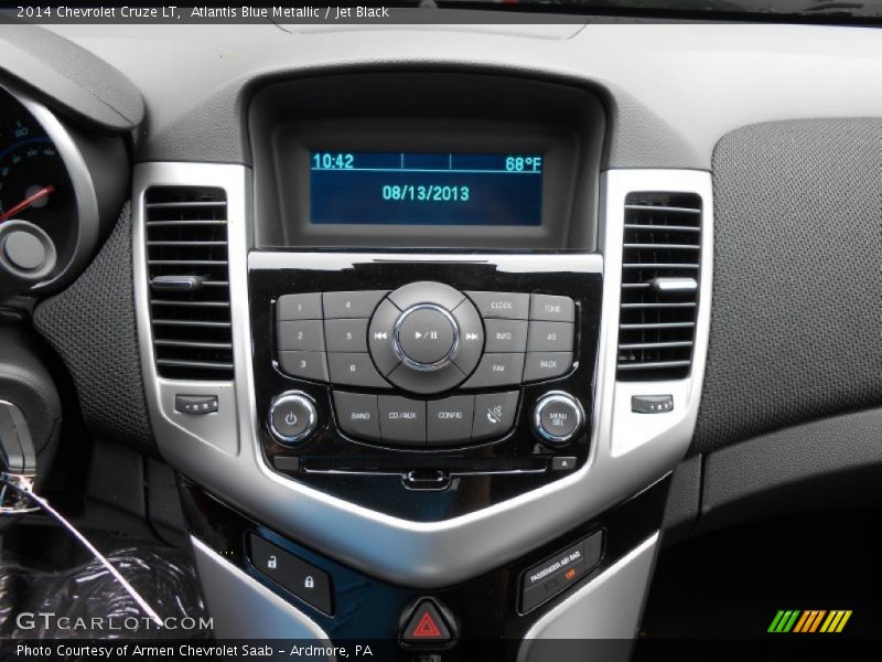 Atlantis Blue Metallic / Jet Black 2014 Chevrolet Cruze LT