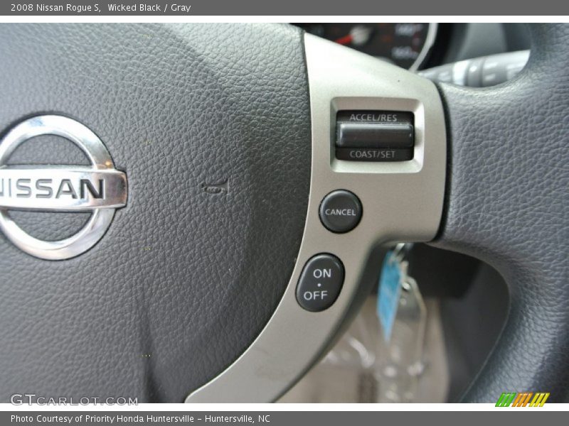 Wicked Black / Gray 2008 Nissan Rogue S