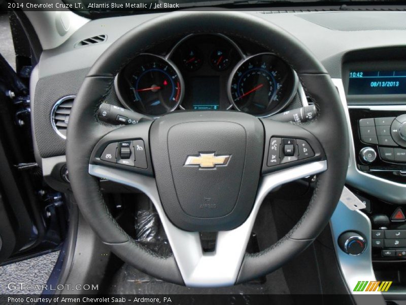 Atlantis Blue Metallic / Jet Black 2014 Chevrolet Cruze LT