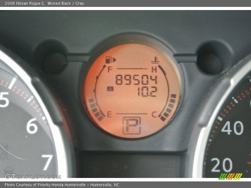 Wicked Black / Gray 2008 Nissan Rogue S