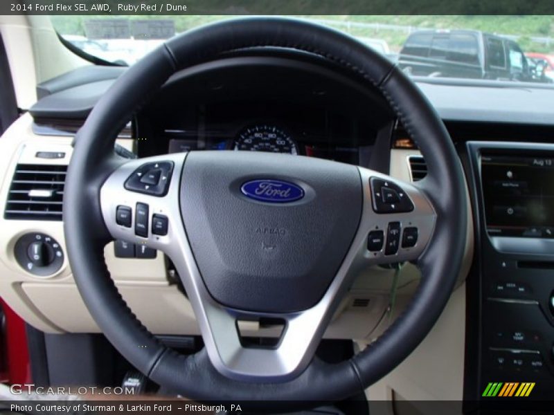 Ruby Red / Dune 2014 Ford Flex SEL AWD