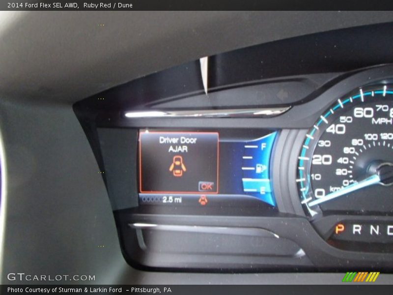 Ruby Red / Dune 2014 Ford Flex SEL AWD