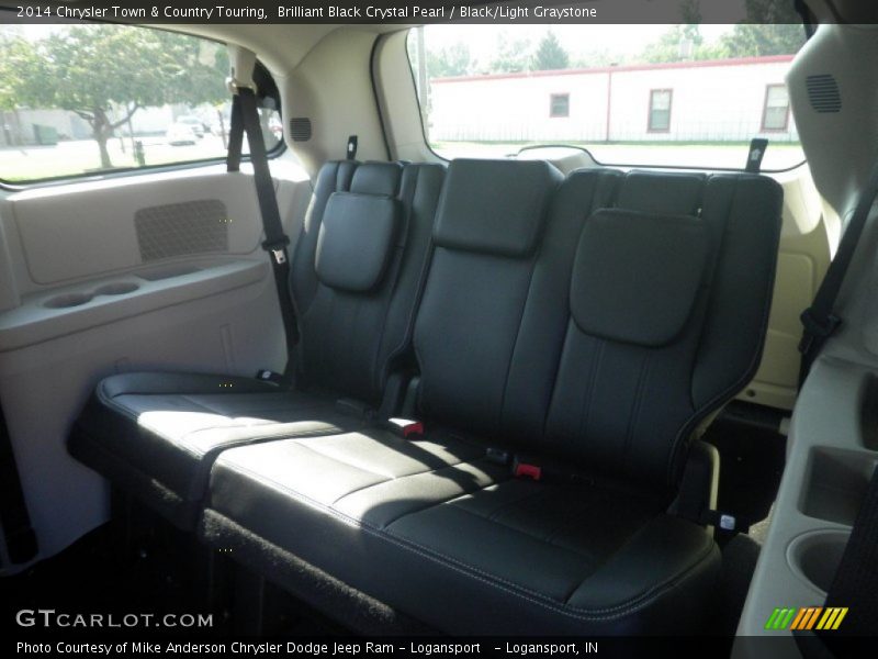 Brilliant Black Crystal Pearl / Black/Light Graystone 2014 Chrysler Town & Country Touring