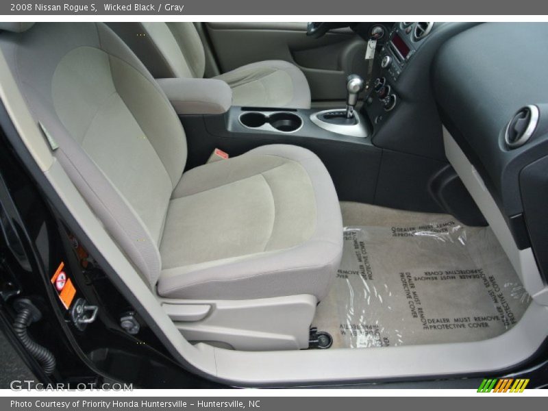 Wicked Black / Gray 2008 Nissan Rogue S