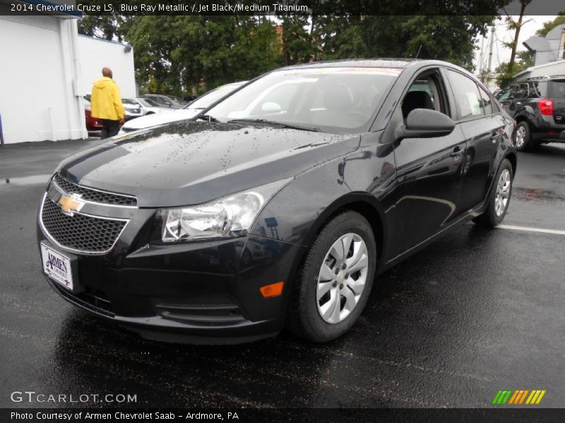 Blue Ray Metallic / Jet Black/Medium Titanium 2014 Chevrolet Cruze LS