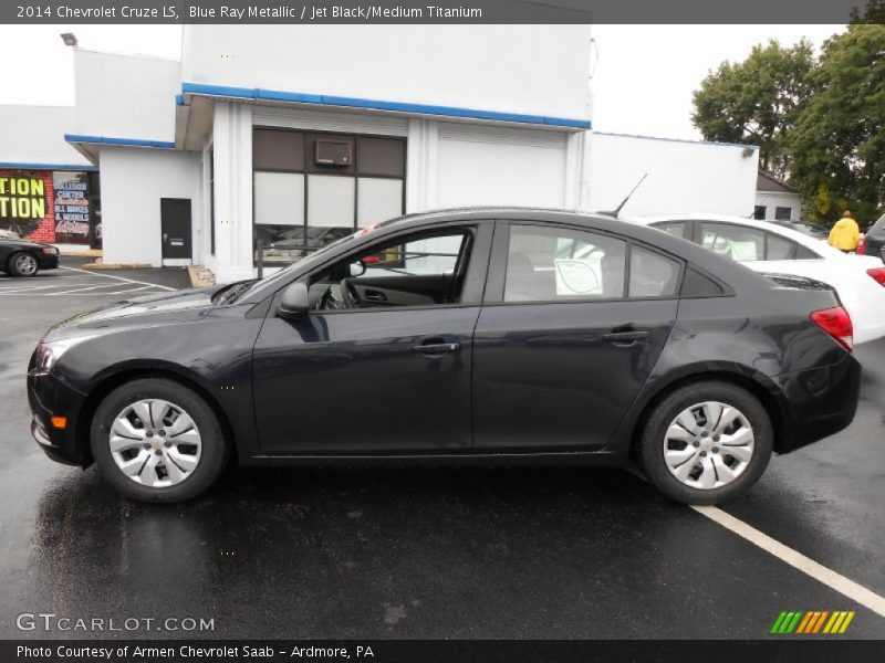 Blue Ray Metallic / Jet Black/Medium Titanium 2014 Chevrolet Cruze LS