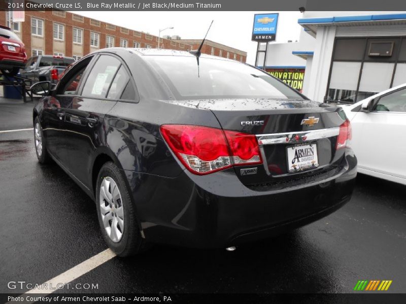 Blue Ray Metallic / Jet Black/Medium Titanium 2014 Chevrolet Cruze LS