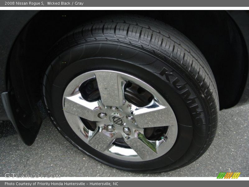 Wicked Black / Gray 2008 Nissan Rogue S