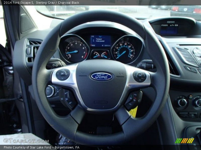 Sterling Gray / Charcoal Black 2014 Ford Escape S