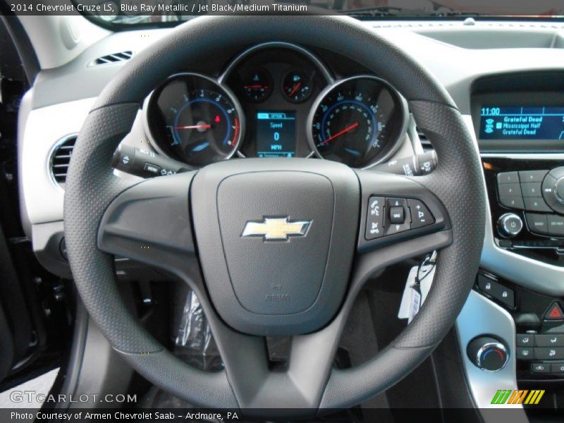 Blue Ray Metallic / Jet Black/Medium Titanium 2014 Chevrolet Cruze LS