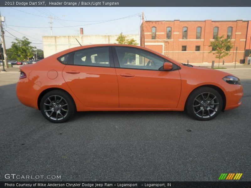 2013 Dart SXT Header Orange