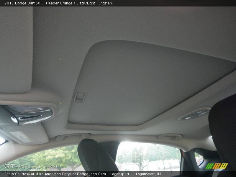 Header Orange / Black/Light Tungsten 2013 Dodge Dart SXT