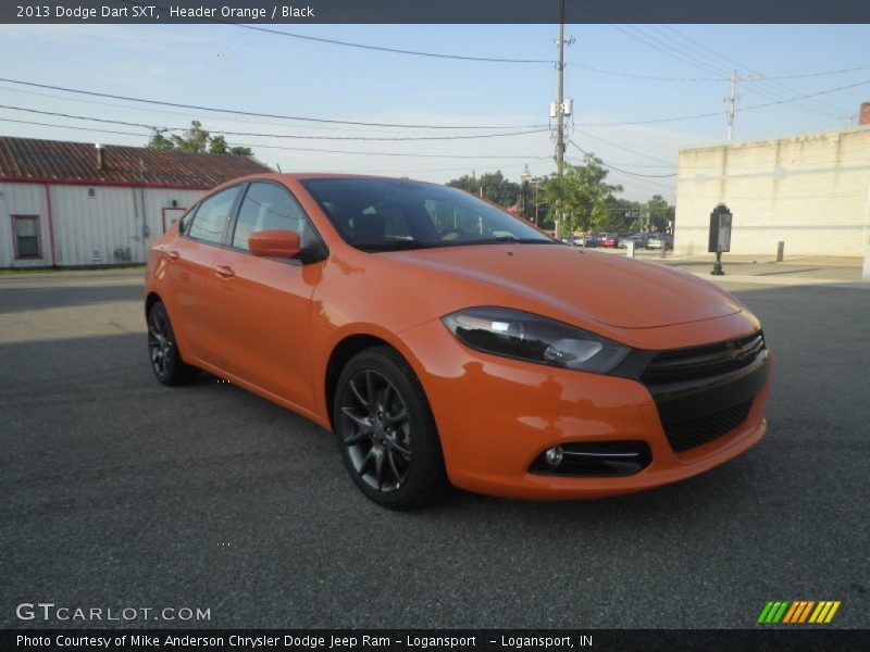 Header Orange / Black 2013 Dodge Dart SXT