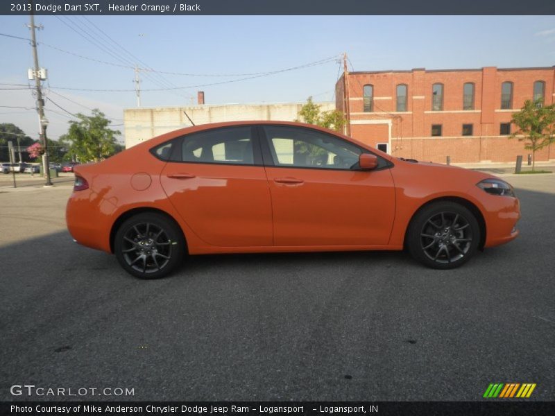 Header Orange / Black 2013 Dodge Dart SXT