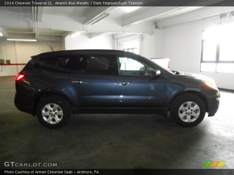 Atlantis Blue Metallic / Dark Titanium/Light Titanium 2014 Chevrolet Traverse LS