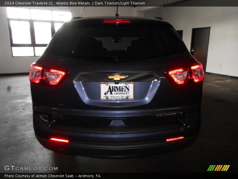 Atlantis Blue Metallic / Dark Titanium/Light Titanium 2014 Chevrolet Traverse LS