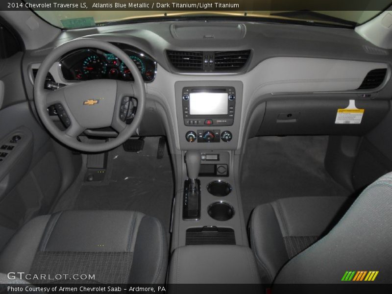Atlantis Blue Metallic / Dark Titanium/Light Titanium 2014 Chevrolet Traverse LS