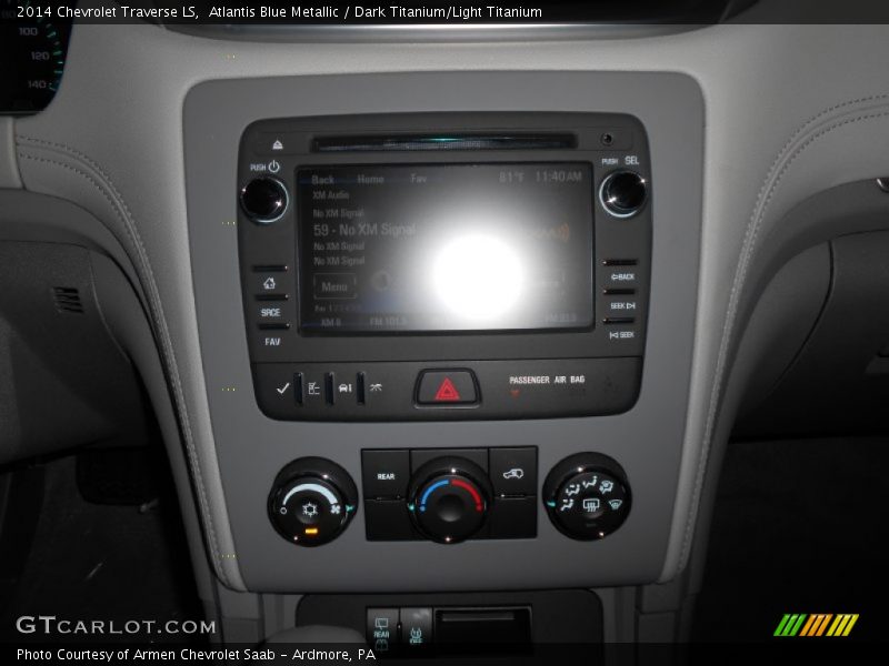 Atlantis Blue Metallic / Dark Titanium/Light Titanium 2014 Chevrolet Traverse LS