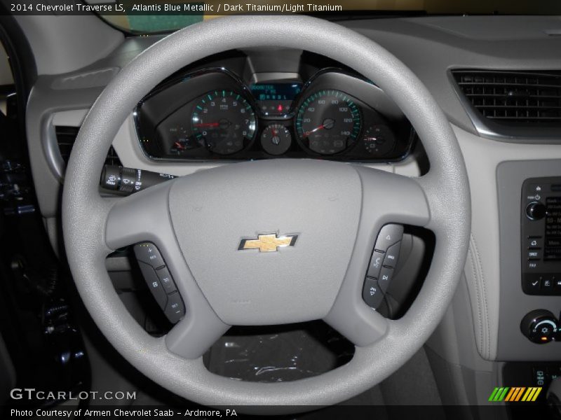 Atlantis Blue Metallic / Dark Titanium/Light Titanium 2014 Chevrolet Traverse LS