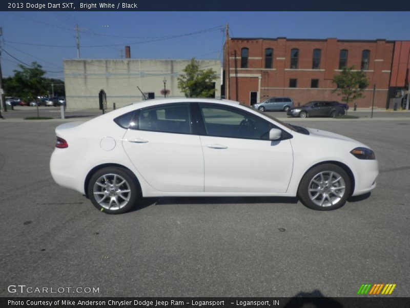 Bright White / Black 2013 Dodge Dart SXT