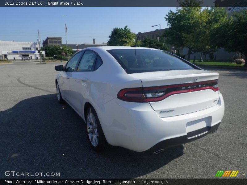Bright White / Black 2013 Dodge Dart SXT
