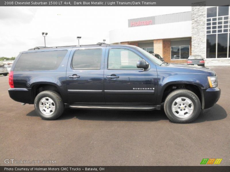 Dark Blue Metallic / Light Titanium/Dark Titanium 2008 Chevrolet Suburban 1500 LT 4x4